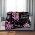 thumbnail image 3 of Daughter Gifts from Dad, Daughter Blankets, to My Daughters from Dads Blanket, Daughters Birthday Gift from Dad - Soft Flannel Throw Blanket 40x50 Inch, 3 of 7