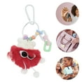 thumbnail image 3 of Unique Bargains 1 Pc Fashion Cartoon Chain Coal Ball Handbag Charm Bag Accessories Red, 3 of 5