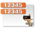 thumbnail image 1 of 2 Pack Customized Horizontal 911 Mailbox Address Numbers Stickers Outdoor, Home/House/Apartment Super Reflective Easy peel and Stick Numbers/Letters Vinyl Decal ( 5x18 inches, Orange), 1 of 6