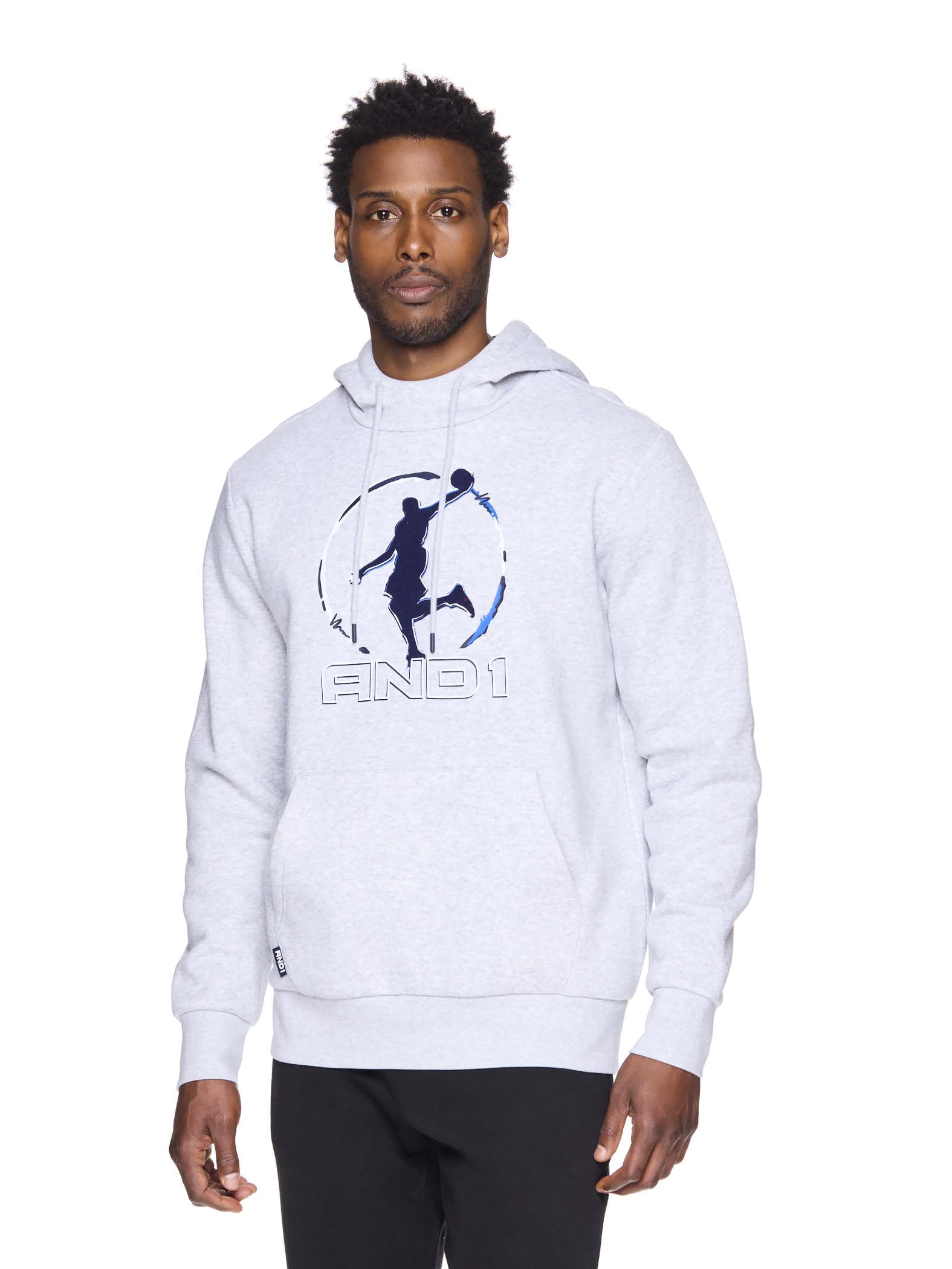 And1 Mens and Big Mens Double Team Hoodie, up to Size 5XL
