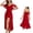 Wine, variant on Noric Women's V-Neck Ruffle Strap Nightgowns Sheer Mesh Backless Sleep Dresses Sleepwear Soft Flowy Nightdress