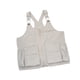 thumbnail image 3 of Delantal para barbacoa, chaleco para acampar al aire libre, bolsa de almacenamiento, chaleco de pesca, delantal sin mangas Beige Gris, 3 of 9