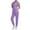 Purple #089, variant on Petite Scrub Sets for Women Comfortable V-Neck Scrub Top and Jogger Pants Quick Dry Nursing Scrubs Set Stretch Working Uniforms with Pockets Royal Blue L