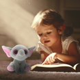 thumbnail image 3 of Dollibu Sparkling Big Eye Plush Soft Stuffed Animal Teddy Bear - Small Elephant, 3 of 7