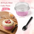 thumbnail image 2 of 5 oz Mini Cake Pans with Lids, Aluminum Foil Cake Baking Cups, Pie Pans Muffin Tins Cupcake for Party Wedding Birthday, 2 of 8