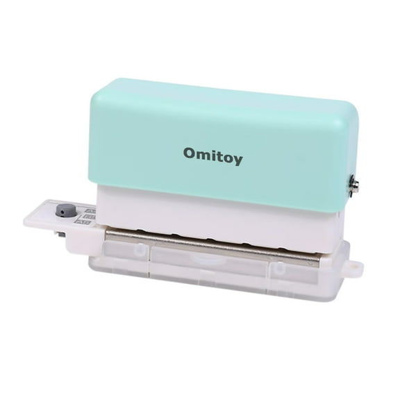 Omitoy Punched card machines for offices, Adjustable Hole Punch Machines Paper Binding Green A4 Hole Puncher Paper Punch Punches