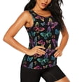 thumbnail image 2 of Bixox Women's Rainbow Butterflies Printed Sleeveless Fitness Workout Running Quick-Dry Tank Top, 2 of 7