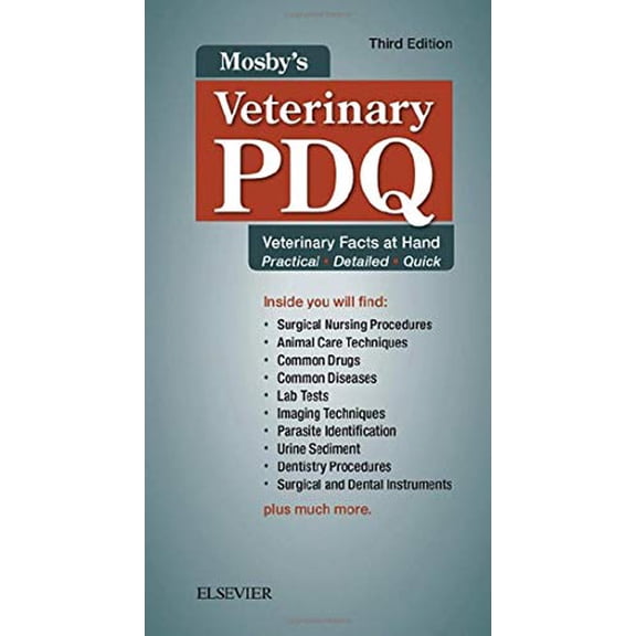 Pre-Owned Mosby's Veterinary PDQ: Veterinary Facts at Hand, 3e Paperback