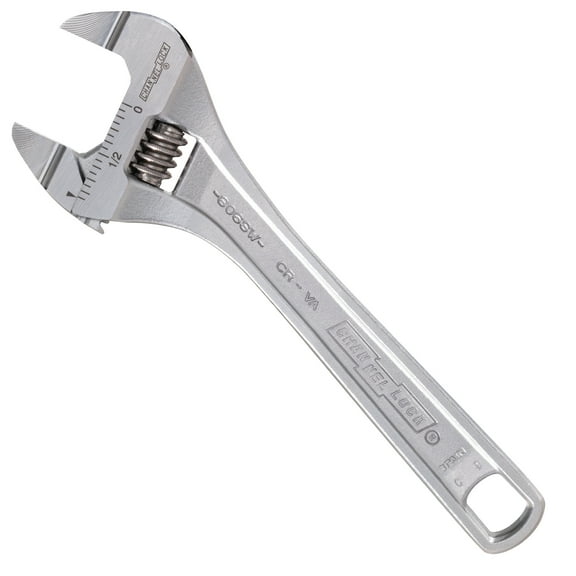 CHANNELLOCK 6-inch Adjustable Wrench, Precise .94-inch Extra Slim Jaw Capacity (806SW)