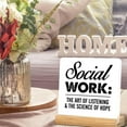 thumbnail image 5 of Social Worker Gifts, Social Worker Desk Decor, Social Work Definition Acrylic Desk Plaque Sign Home Office Decoration 4x4 Inch, 5 of 6