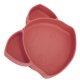 thumbnail image 5 of Platos de succión para bebés, 3 divisiones, 460 ml, resistentes a caídas, lindos platos divididos para bebés con forma de zorro para bebés, niños pequeños, rojo ladrillo, 5 of 5