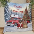 thumbnail image 3 of Santa is Coming Mastiff Merry Christmas Xmas Noel Truck Tree Quilt Blanket Mastiffs Dog Lover Gifts Idea Cozy Comforter Throw Blanket - 02023, 3 of 5