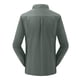thumbnail image 3 of Blusa y camisa de manga larga con cuello vuelto para hombre, estilo casual, color liso, bolsillos cargo, botones y cremallera, blusa de manga larga con cuello vuelto, blusa de poliéster para hombre, 3 of 3