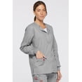 thumbnail image 4 of Dickies EDS Signature Medical Scrubs Warm Up Jacket for Women Snap Front Plus Size 86306, 4 of 7