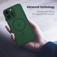 thumbnail image 3 of Magnetic for iPhone 14 Pro Case, [Compatible with MagSafe] [Full Camera Protection] Shockproof Slim Translucent Matte Protective Case for iPhone 14 Pro, Green, 3 of 13