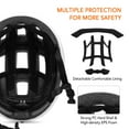 thumbnail image 4 of Breathable Cycling Helmet with Rear Light Magnetic Goggles Women Men Lightweight Safety Helmet Bike Helmet, 4 of 8