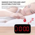 thumbnail image 4 of Voice-activated Alarm Clock LED Digital Display with Separate Snooze Button 12/24 Hour Setting USB Rechargeable for Travel Bedroom Office, 4 of 8
