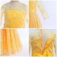thumbnail image 4 of IDOPIP Flower Girls Vintage Lace Dress Floral embroidered Tulle Tutu Dress Wedding Party Gown, 4 of 7