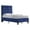 Colbat, variant on Wallace & Bay Dalton Cobalt Velvet Modern Upholstered Platform Bed with Tufted, Padded Headboard - Cal King