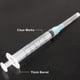 thumbnail image 3 of Paquete de 25 jeringas desechables de 3 ml con aguja de calibre 23 de 1,0 pulgadas, paquete individual Zefei Wu 1327537075691, 3 of 5