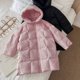 thumbnail image 5 of Parkas de manga larga para niñas, chaqueta de plumón de longitud media a larga, abrigo grueso de invierno para niños y niñas, abrigo cálido de algodón para niños., 5 of 9