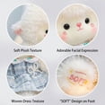 thumbnail image 4 of 12 Inches Adorable Soft Lamb Stuffed Animal Plush Toy, Cozy Fluffy Cuddly Pillow Doll With Cute Outfit, Perfect For Snuggling, Napping & Decor, For Family, Bedtime And Gifting, 4 of 6