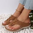 thumbnail image 4 of Ruyang Sandals for Women 2024 Women'S Beach Sandals Hollow Casual Slippers Flat Shoes Retro Sandals Thick Soled Slippers, 4 of 8