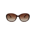 thumbnail image 2 of Womens CR39 Polarized Lens Oval Foliage Leaf Hinge Sunglasses All Brown, 2 of 4