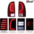 thumbnail image 3 of Winjet LED Tail Light Assembly For 2005-2015 Toyota Tacoma,Full Led Taillight Replacement w/Red Turn Signal/Running Light/Brake Light/Reverse Light - RED LENS, 3 of 8
