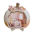 thumbnail image 6 of Ouuluon 2D Cute Ghost Pumpkin Mini House Light Ornament, Fall Halloween Miniature Scene Decor for Desktop Display, 6 of 6