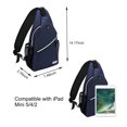 thumbnail image 2 of Mosiso Mini Sling Backpack,Small Outdoor Casual Crossbody Chest Bag Multipurpose Hiking Cycling Camping Travel Sport Bag, Navy Blue, 2 of 6