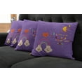 thumbnail image 5 of Ambesonne I Love You Throw Pillow Cover 4 Pack, Magic Happy Rainbow, 24", Violet, 5 of 5
