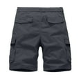 thumbnail image 3 of kamemir Shorts for Men Men's and Big Men's Cargo Shorts(Grey,L), 3 of 3