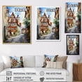 thumbnail image 4 of Designart "Street in Rothenburg, Germany I" Cityscapes Floater Framed Canvas Art Print, 4 of 7