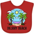 thumbnail image 3 of Inktastic Summer Vacation in Delray Beach Boys or Girls Baby Bib, 3 of 4