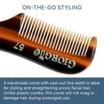 thumbnail image 4 of Giorgio 2.75" Small Men's Pocket Comb for Mustache and Beard, 4 of 11