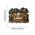 thumbnail image 3 of TIELUTT Elegant Ornamental Hanging for Home And Garden with Intricate Design And Durable Mini Decorations Bottle Topper Ribbon Ornament Hangers Decorative Hanging Chain Painted Stain Glass Window, 3 of 6