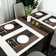 thumbnail image 6 of Mosiee 6 Pcs Crossweave Woven Vinyl Placemats Washable Non Slip Table Mats For Kitchen, 6 of 9