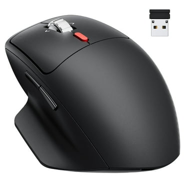 wegear Advanced Ergo Bluetooth Wireless Mouse, Silent Clicks, 6 Buttons,Multi-Device Compatibility, Computer Mouse for Laptop,PC, Mac OS, Black