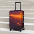 thumbnail image 6 of Susaid Sunset Valley Western Cowboy Print Elastic Washable Suitcase Cover with Hidden Zipper, Fits 18-32 Inch Luggage for Protection During Travel-X-Large, 6 of 7