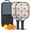 Pioneer Flower Floral-1, variant on Pickleball Paddles Set,Pioneer Flower Floral Print Pattern Fiberglass Surface Pickleball Racket Set with 2 Indoor Outdoor Pickleball Balls and Pickleball Bag,Pickle-ball Equipment