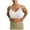 White, variant on Womens Sports Bras Beautiful Back Running Sports Bra Medium And High Yoga Wear Shockproof Gathered Bra Fitness Sport Bras for Women Brown S