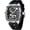 Silver Black, variant on Men Watches,Automatic Mechanical Watch,Luxury Hollow Tonneau Watches for Men with Stainless Steel Case and Silicon Band (Self-Wind Movement/5ATM Waterproof/Super_Luminous)