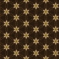 thumbnail image 1 of Ahgly Company Indoor Square Patterned Saddle Brown Area Rugs, 5' Square, 1 of 6