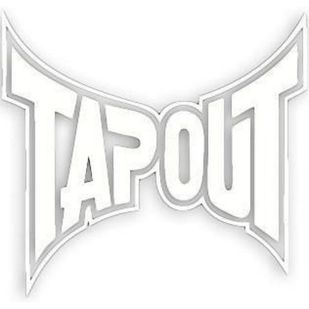 Tapout Logo Sticker - White