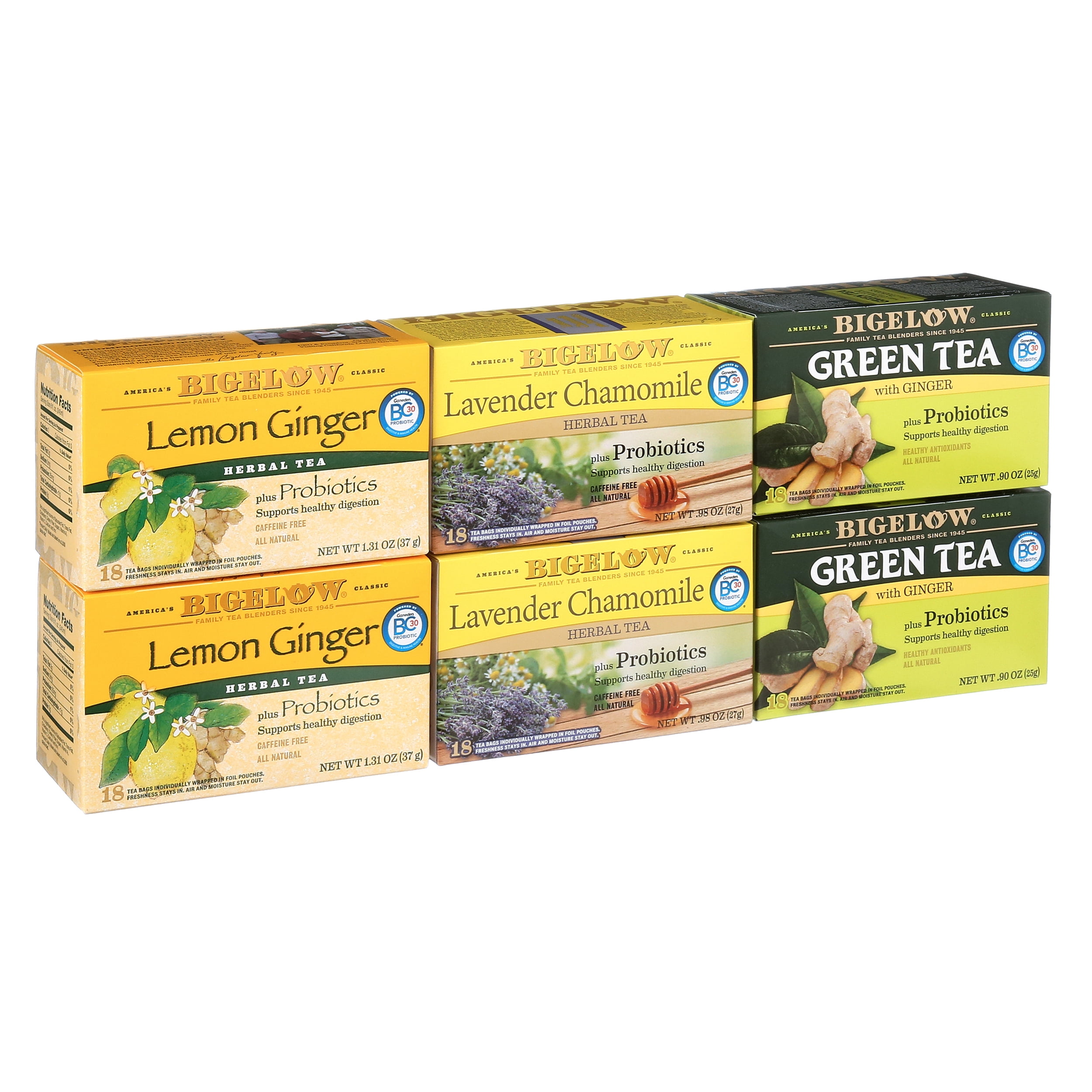 Bigelow Probiotic Tea Variety Pack Tea Bags, 108 Count
