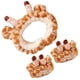 thumbnail image 2 of 1 Juego de diadema de jirafa para lavado de cara, muñequera, diadema de Spa, diadema de maquillaje para mujeres y niñas, 2 of 7