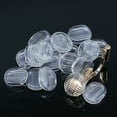 thumbnail image 4 of Magik 50-100 Pack Clear Comfort Cushion Pads for Clip on Earrings Non Pierced Ears, 4 of 5