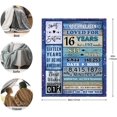 thumbnail image 2 of LHSHID Sweet 16 Gifts for Girls Blanket 16th Bday Decor Birthday Decorations Blankets for Girls Boy 50"x60", 2 of 7