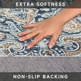 thumbnail image 5 of CCTFS Area Rugs for Living Room Bedroom Dining Room, Machine Washable Large Print Boho Vintage Tribal Aesthetic Carpet, Stain Resistant Floor Cover, Non Slip Low Pile Kitchen Rugs (Blue 2x3ft), 5 of 7